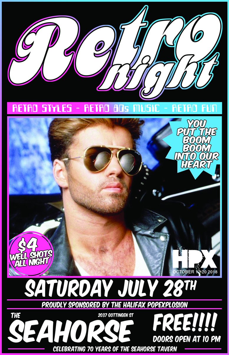RETRONIGHTHFX's tweet photo. WHOA.
Thanks to @HalifaxPopX we are happy to bring you a FREE party! #halifax #party #Free @theseahorse https://t.co/ZeYsNPY7Vo