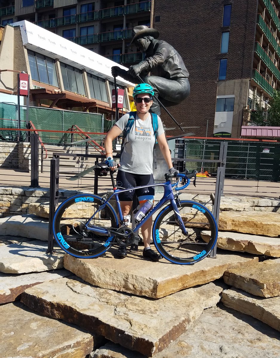 AmyParulis's tweet photo. Nice easy ride exploring Steamboat Springs today. Tomorrow is day #1 of #RideToOR! See you Sunday Denver #orshow https://t.co/Y816RHKoX6