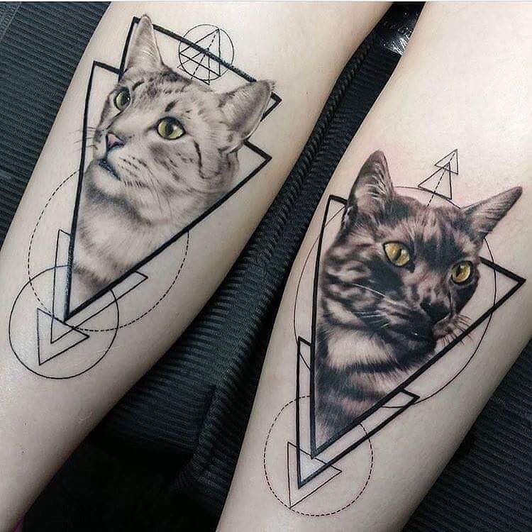 Geometric Animals Tattoo