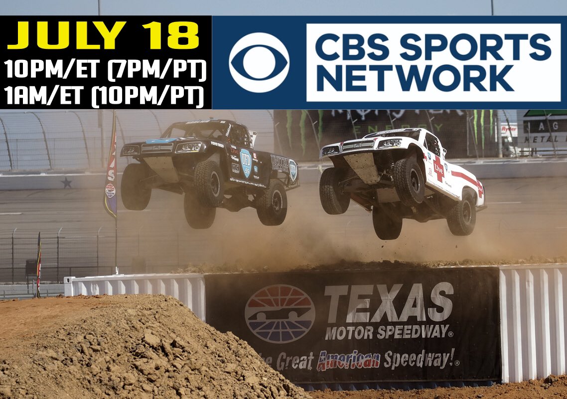 SSuperTrucks's tweet photo. ** BROADCAST REMINDER **

TONIGHT (July 18) check out all the action from @TXMotorSpeedway,  10pm/et (7pm/pt) on the @CBSSportsNet 

Re-air at 1am/et (10pm/pt) 

@ToyoTires @kingshocks @SPEED_ENERGY https://t.co/jMuVrdpW2f