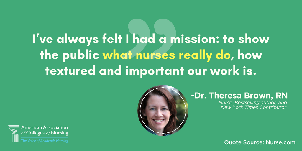 AACNursing's tweet photo. Seems like just yesterday @TheresaBrown spoke at #AACNFall15 about #nurses in media. A frequent op-ed contributor to the @NYtimes, Dr. Brown has advice for nurses who want to make their voice heard. Learn more in our latest edition of News Watch: https://t.co/GdVM7DX8zJ https://t.co/4MpHzH6l3p