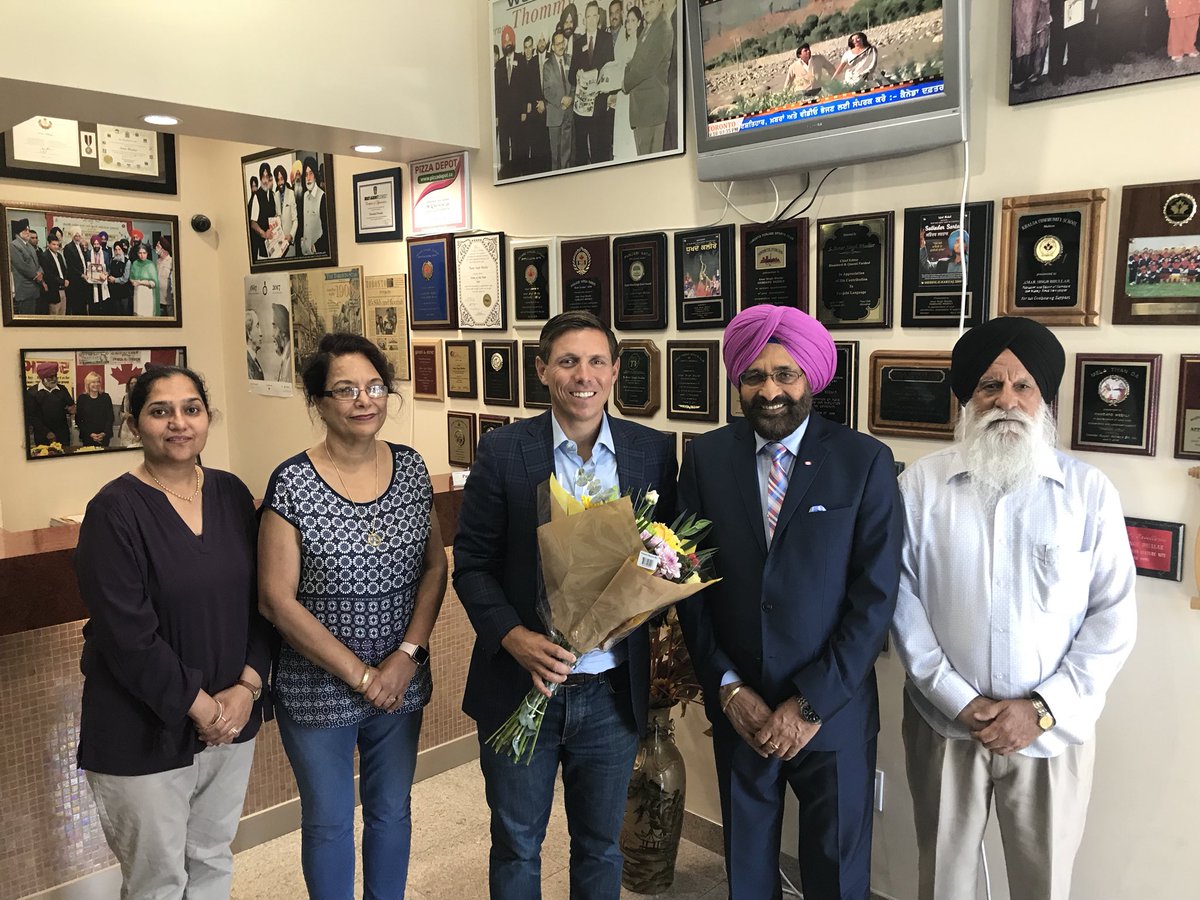 Great to visit my good friend Amar Singh Bhullar at Hamdard Media Group to discuss my campaign to be the first elected Chair of Peel Region.   #Jobs #Taxes #CommunitySafety #Gridlock #FairDealForPeel #RegionOfPeel #Brampton  #Mississauga #Caledon