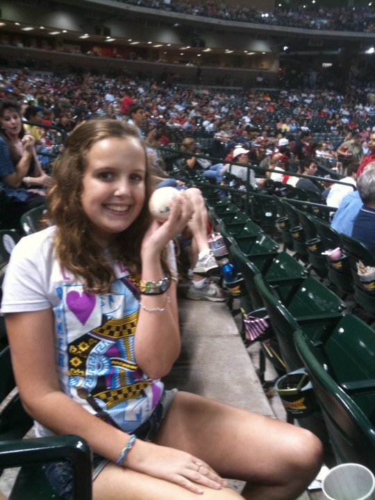 chrisfrink's tweet photo. Waay back in 2010, a 10-games-below-.500 year. Got great seats for a late-season game against the Dodgers. Wandy struck out 10 in the loss. @blummer27 worked a walk. And Humberto Quintero earned a place in our hearts with a ball for @camillefrink. #ultimateSWfanla https://t.co/HdoQRws6xm