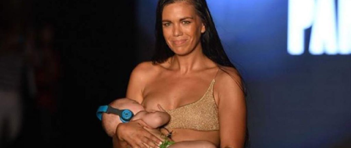 #MaraMartin amamanta a su bebé en plena pasarela y rompe paradigmas en el mundo de la moda. 

👉 bit.ly/2Ns9PE8