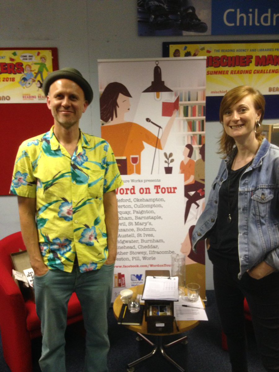 WordonTour's tweet photo. Thanks for a lovely #WordonTour event in #CheddarLibrary with #AnnaFreeman &amp; #ChrisRedmond, words sung and spoken. https://t.co/OPGP5djncS