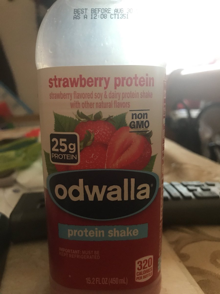 <a href="/odwalla/">odwalla</a> how many retweet’s to get 6 months free #strawberryprotein drinks. It’s my favorite along with the #vanilla because of the high protein and low calories. It’s helping me in my weight loss journey. Two drinks a day. Down 10 lbs in two weeks. Help me out. <a href="/JaredFBA/">JaredFBA</a>
