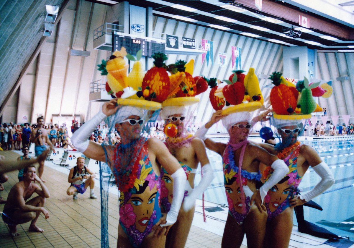 LogoTV's tweet photo. "This separates us from a regular swim meet" πβ¨π
The costume event of the @GayGames "Pink Flamingos" was born!
π
And we LIVED for women taking part in drag as well. Yas! #LightInTheWater #LogoDocs https://t.co/UajJmKrLM6