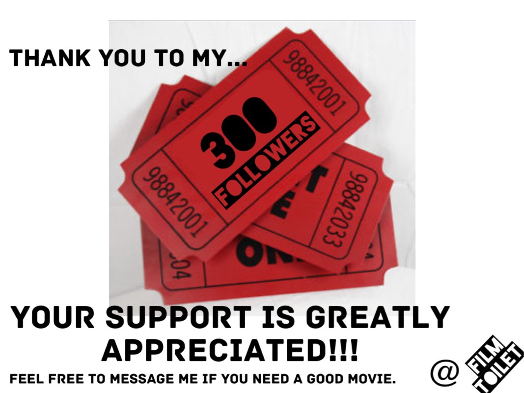 Thank you to ALL my Followers!

@BrianSusbielles 
@CineMass1
<a href="/TrashCanDanpt3/">Trash Can Dan</a> 
@Jaws19show
@MyOpinionsMan
<a href="/StrangeCinema65/">Michael Vaughn -🏳️‍🌈🏴‍☠️</a>
<a href="/cinema_strikes/">Cinema Strikes Back</a>
<a href="/Not_Guilty_Pod/">Not Guilty Podcast</a>
<a href="/JayRodz34/">Everlasting Jay</a>
<a href="/ReelHeroesFilm/">Reel Heroes Film</a>
<a href="/VctmsAndVillans/">🎃Victims and Villains🎃</a> 

I hope I can return the favor by recommending great obscure films upon request.