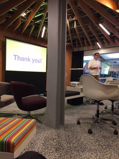 AlexCachia5's tweet image. Another great night from the guys at @codeHarbour , see you all in September! ^_^ #SummerLightningTalks #tech