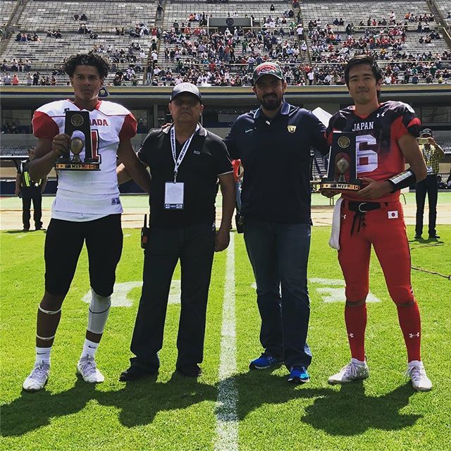 Uzivatel Huddle Magazine Na Twitteru U19日本代表対カナダ戦は22対28で日本代表が敗戦 ゲームmvpにはqb野沢が選出されました Americanfootball アメリカンフットボール アメフト Ifaf U19日本代表 野沢研 立命館大学 Panthers T Co Adcozsuk0m