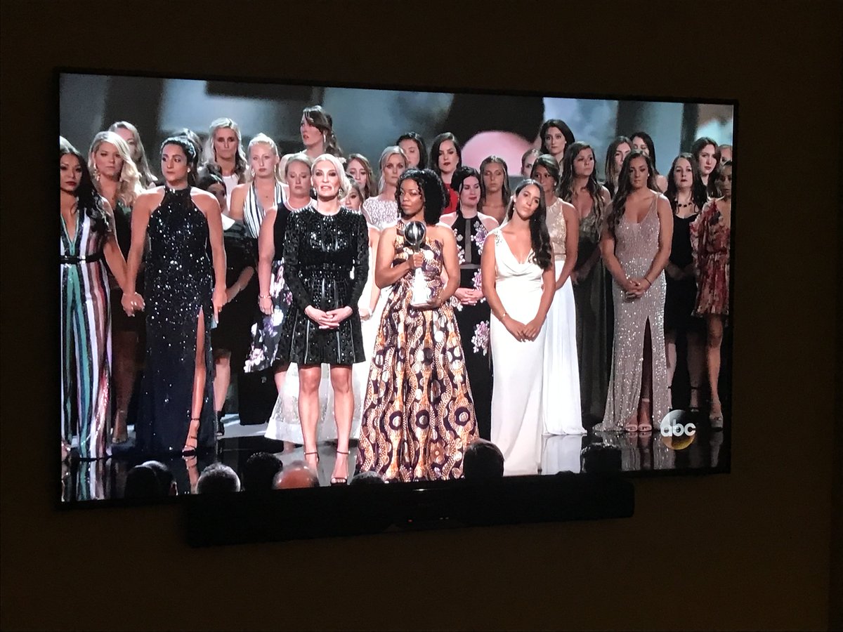 44management's tweet photo. The 2018 ESPY Awards has some VERY powerful, moving, and emotional short stories this year! One of the BEST awards shows i have ever seen! WOW! AWESOME! #2018ESPYs #jimkelly #metoo https://t.co/EWKsWUNLJK