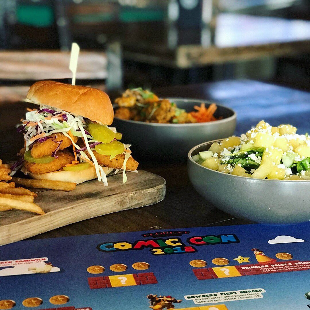 chefabebotello's tweet photo. Make sure to try our Nintendo themed special menu during @comic_con this weekend in the Gaslamp Quarter! π΄ Menu: link on the bio @florentsd .
.
#comiccon #chefabebotello #foodie #eatsandiego #comiccon2018 #gaslampquarter #foodie #foodies #nintendo #specialmenu https://t.co/J4s6g86X0L