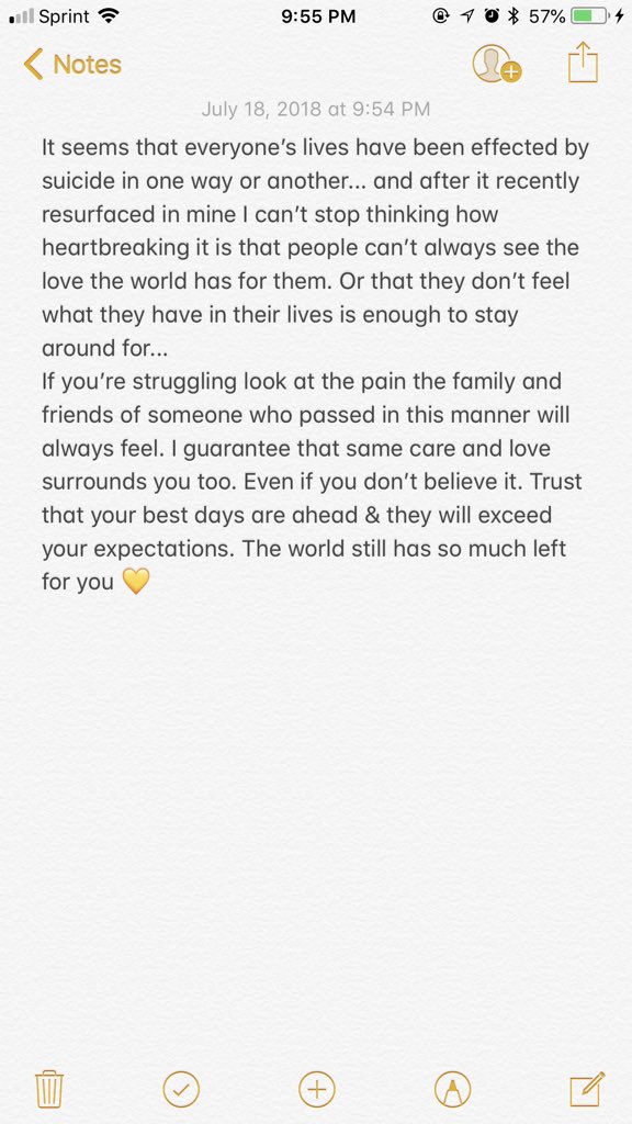 savborman_'s tweet photo. It’s okay to not be okay... asking for help is always the best option. Whether it be to a friend, family member, or professional; 
                • 1-800-273-8255 •
    • National Suicide Prevention Hotline •

Your life &amp; this world have so much worth sticking around for ✨ https://t.co/QeTmpKcA0I