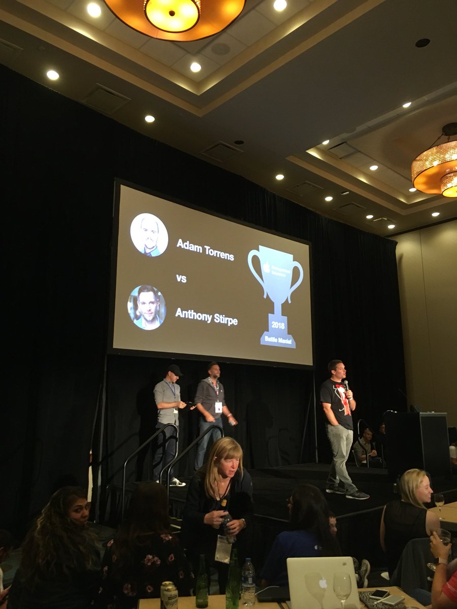 SamMoyle1's tweet image. Battle mania. Awesome learning and so much fun! #ade2018 #AppleADEChat #EveryoneCanCeate