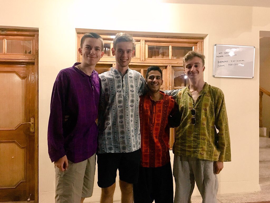 ExpeditionsKgs's tweet photo. “We finished our time in Leh,
we’re about to go away, so the boys have dressed up today”! (By the KGS boys) @TAExpeditions @KGS_news https://t.co/aqjvx7wwxu