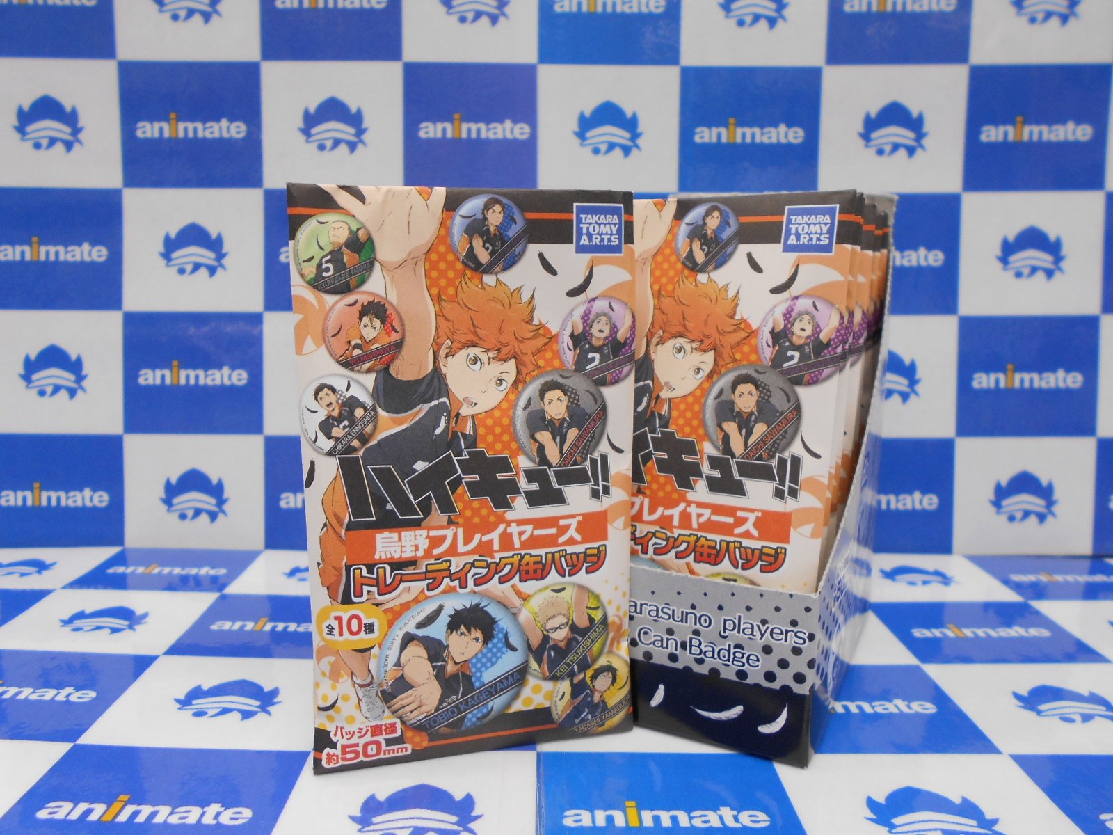 アニメイト八王子 新商品発売情報 ハイキュー 烏野プレイヤーズ グッズが本日入荷したおぅ アクリルスタンド トレーディング缶バッジ 新商品コーナーにて販売中だおぅ ご来店お待ちしておりますおぅ