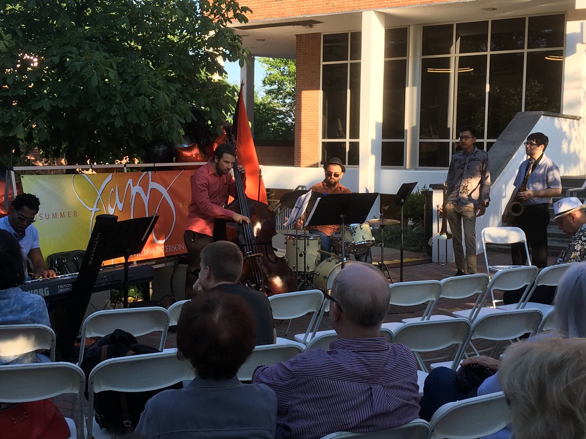 mc_vignier122's tweet photo. Itโs Wednesday so it must be The Lintet with live Jazz in Shea Plaza at William Paterson ! #WPSummerJazz #WPUNJ https://t.co/nLLlhoTAM2