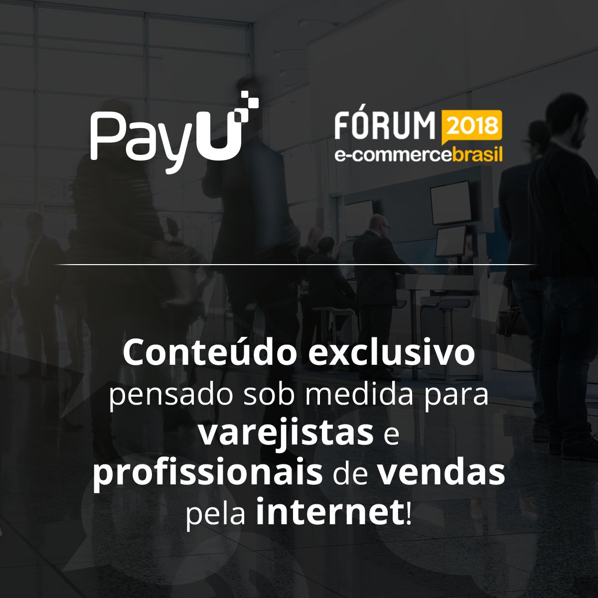 payubrasil's tweet photo. Visite nosso estande e conheça como nossas soluções em meios de pagamento online podem ajudar suas vendas pela internet. | #payubr #ecommerce #meiosdepagamento #pagamentoonline #recebermelhor #vendemais #empreendedorismo #negociosonline #forumecommerce https://t.co/DumnLt1lRh