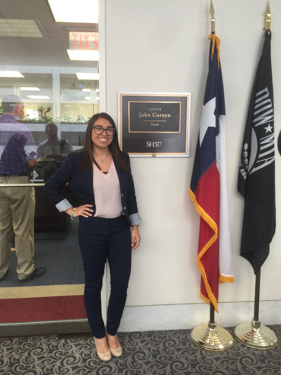 merina_rae's tweet photo. Today’s Hill Visits w/ the offices of Senator Ted Cruz, Senator John Cornyn & Congressman Lamar Smith. Thank you for allowing me to advocate for the migrants/refugees who cannot speak for themselves. We’re called to serve & today I was given that chance!#SALTSummit @CRSUniversity https://t.co/EEQiCccS3R