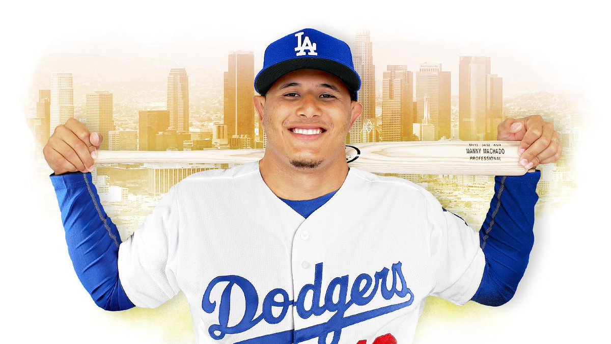 Manny Machado is officially a Dodger.
