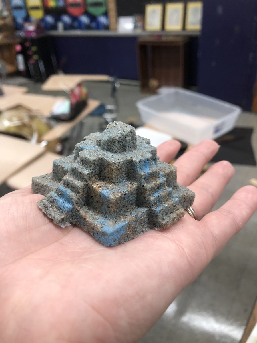8hrs2normal's tweet photo. I don’t know who will have more fun with the kinetic sand this year, me or the kids! #mayatemple #buildyourowncitystate #worldhistory #7thgrade https://t.co/XUP7PdMqZ9