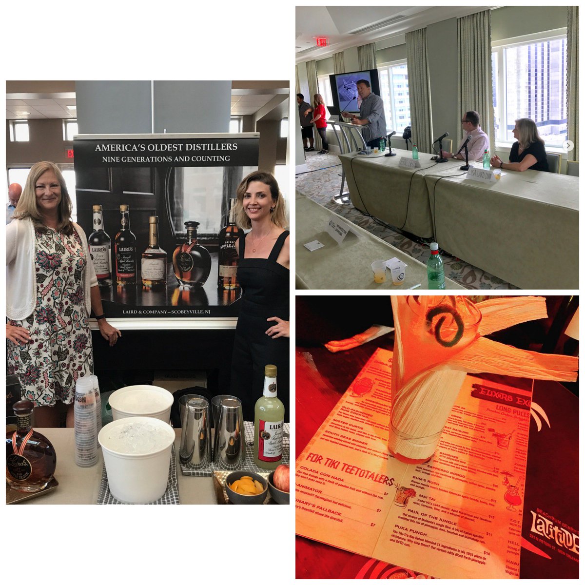 LairdsApplejack's tweet photo. @totc 2018 is underway &amp; our @LisaLairdDunn has hit the ground running! Imbibing Laird's #Applejack &amp; #AppleBrandy cocktails at @Latitude29_NOLA speaking at seminars on "Cocktails in the Military" Up NEXT: Meet the Distillers on THURSDAY Come meet the #firstladyofapplejack https://t.co/mHRzw7RlHt