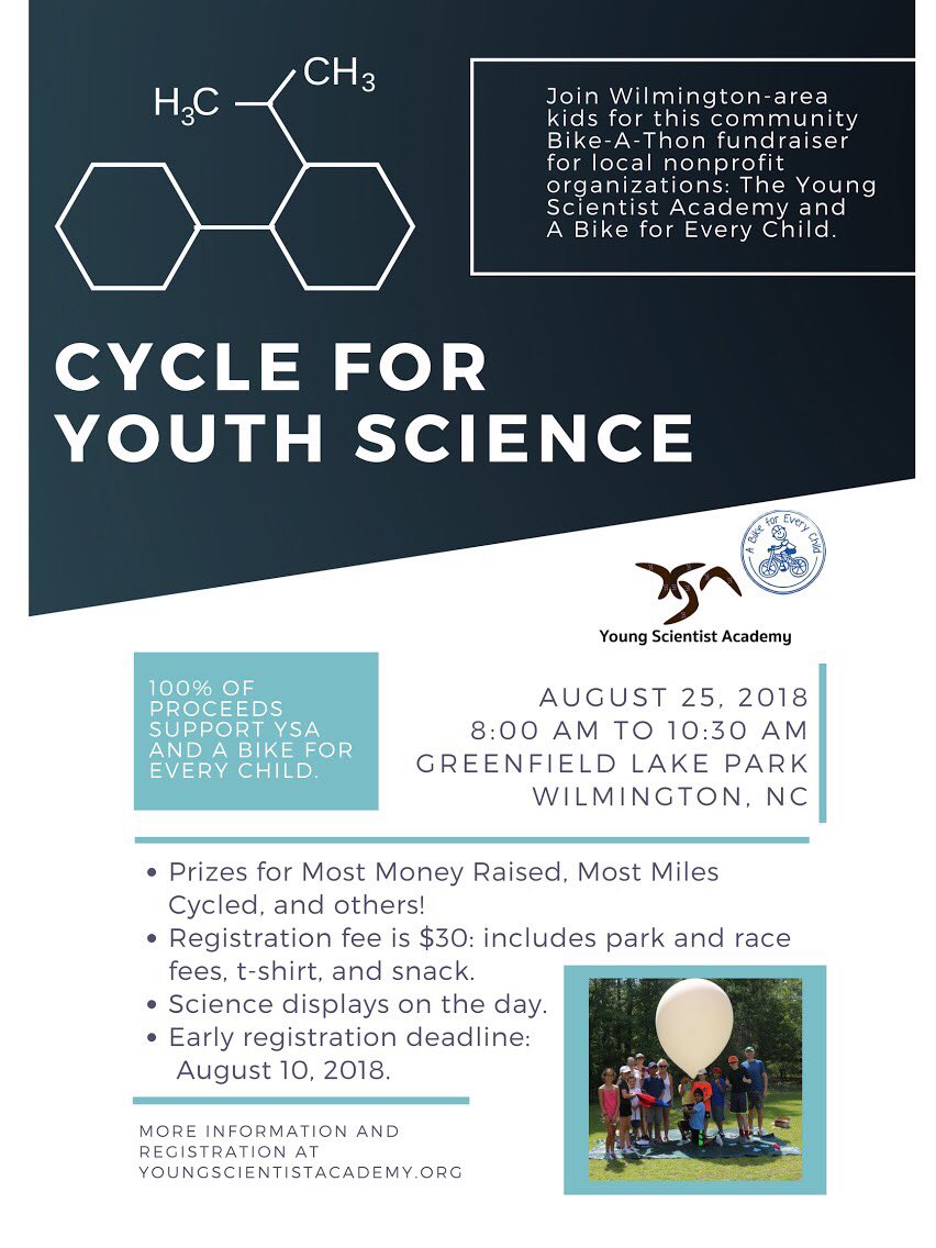 YSA traveled to the <a href="/CERFScience/">Coastal & Estuarine Research Federation (CERF)</a> conference last year to present, which just goes to show that our young scientists are taking action and already making waves. Help support their research by attending the #cycle4youthscience in August! 

#STEAM #cycle4youthscienceweek2018