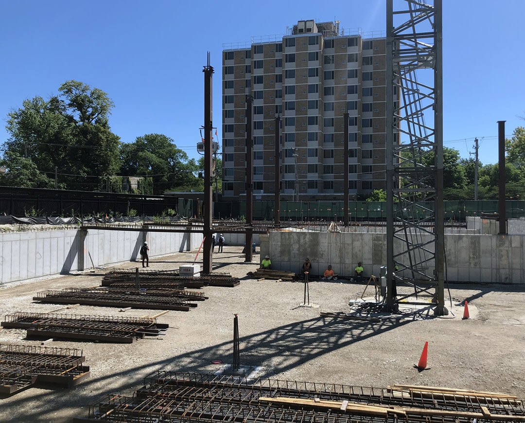 thomaspkerwin's tweet photo. Construction progresses at @bKLarchitecture designed 811 Emerson! #FocusDevelopment #CAVentures https://t.co/9FOhvB3Sj7
