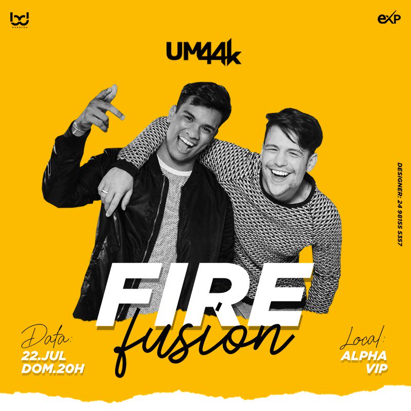 eventos_bd's tweet photo. FIRE FUSION tá chegando e você não vai ficar de fora dessa, né?! 🎉🎉🎉 
Domingão tem Um44k e DJ Nem do Dick!!

❎ PRIMEIRO LOTE - ESGOTADO
❎ SEGUNDO LOTE - ESGOTADO
❎ TERCEIRO LOTE - A VENDA

🔊
DJ Jairo Bener 
DJ Fredinho
DJ Shak

#FireFusion @ExplosionProd2 #Faltam4Dias https://t.co/4X3tAx56Sm