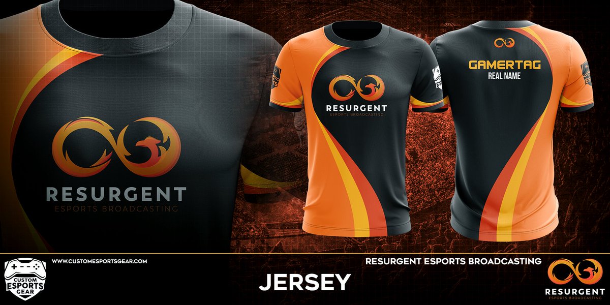 CustomEsport's tweet photo. Check out the new Jersey for @Resurgentesb produced and designed by us!

 Check out their store at 
https://t.co/OvZx2lLC9E

Want kick ass apparel like this for your team or Company? Check out https://t.co/TRpswpOu5n https://t.co/QnsfMw0l3d
