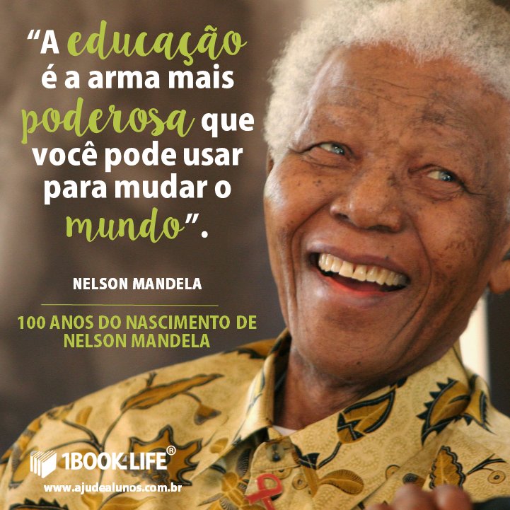 1BOOK4LIFE's tweet photo. Sábias palavras! #LivrosTransformamVidas #mandeladay https://t.co/KgysabqJ8N