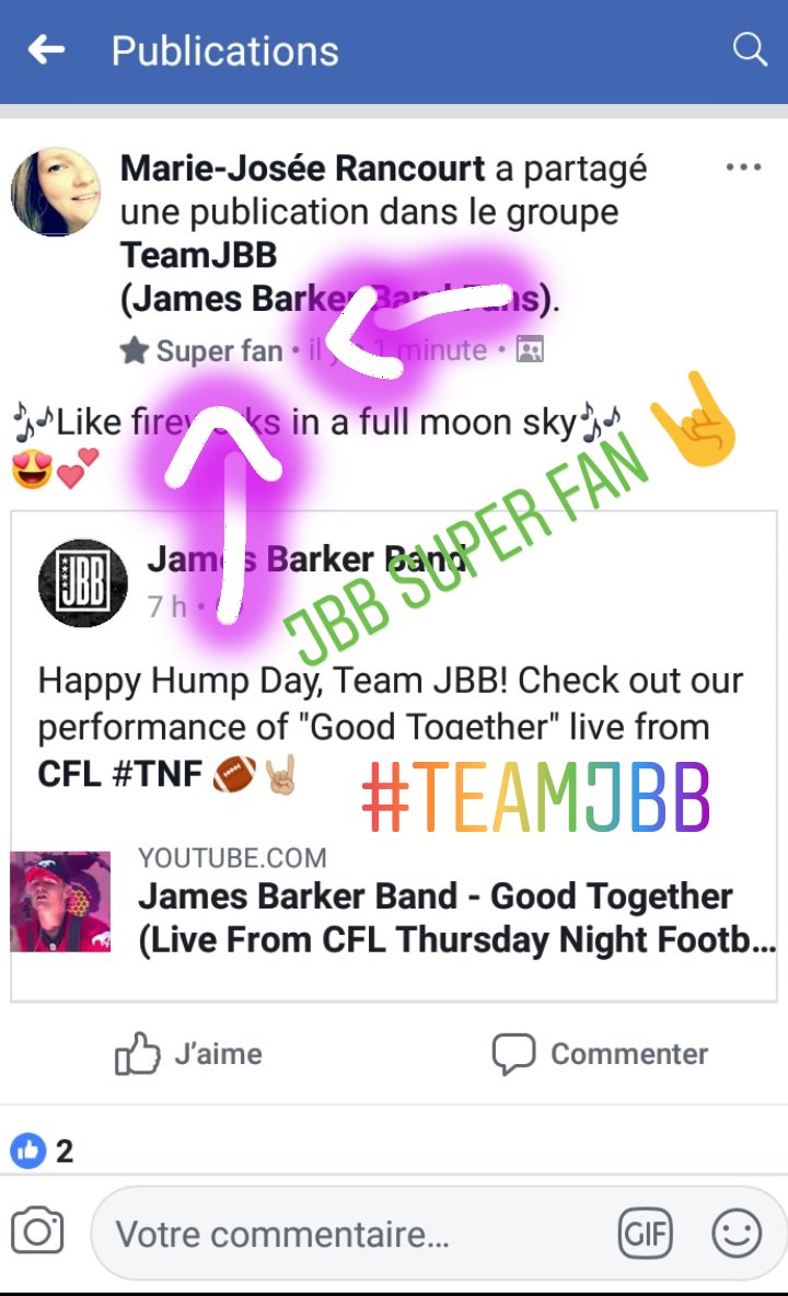 EmmJay3132's tweet photo. Woohoo!! I'm recognized as a @jamesbarkerband Super Fan!!!!🤘👍💪🔥💥💕😍
#ProudFan #JBBFan #JBB #TeamJBB #SuperFan https://t.co/xYeY38zXxm