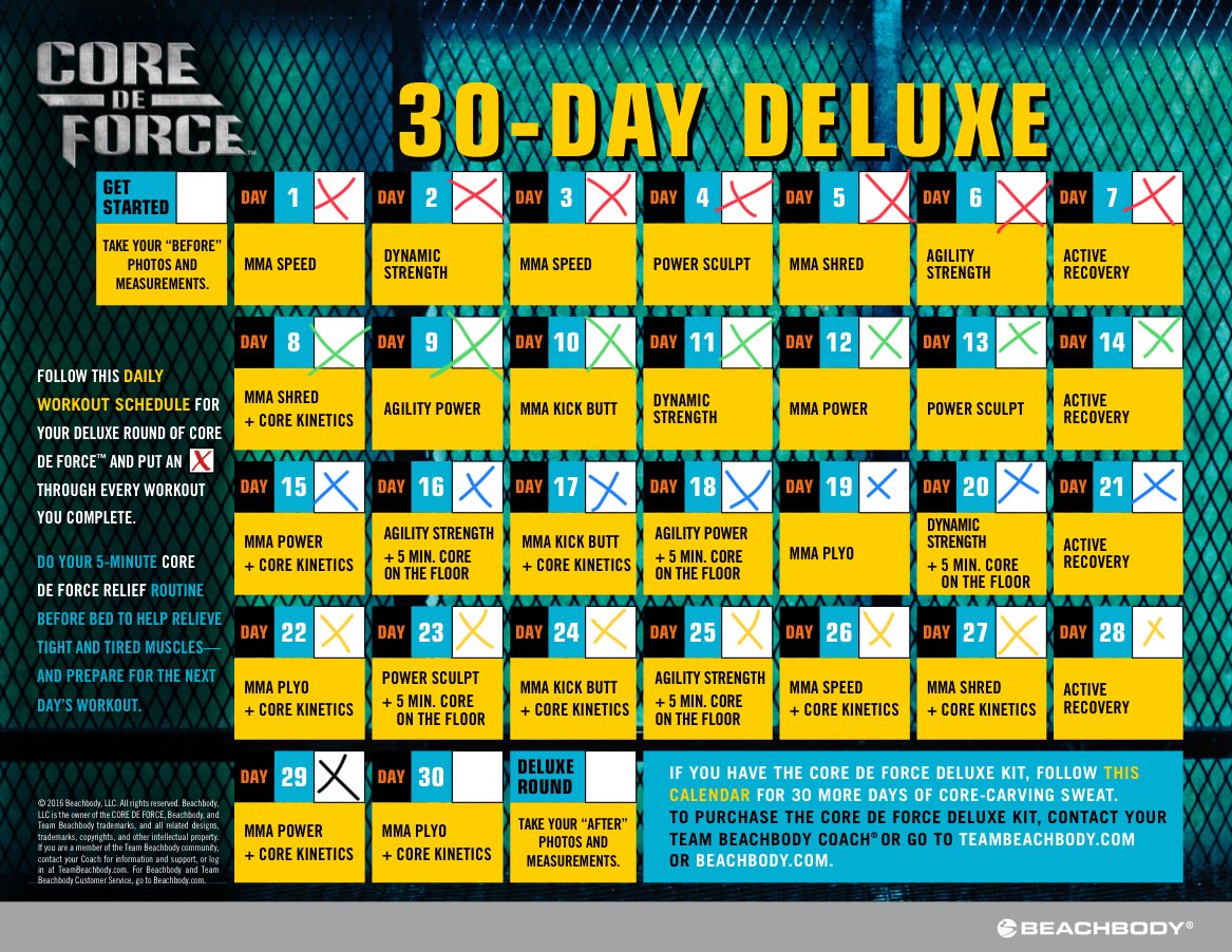 anthonydlarsen's tweet photo. After taking the last two days off bc of back pain, I took down tonight’s @Beachbody @CoreDeForce 30-Day Deluxe R2D29 #MMAPower #CoreKinetics double! Its hard to believe there’s only one workout left &amp; I can’t wait to get after it tomorrow! I’m going to finish strong! 💪🏻👊🏻🔥 https://t.co/n9Nt6ODP6D