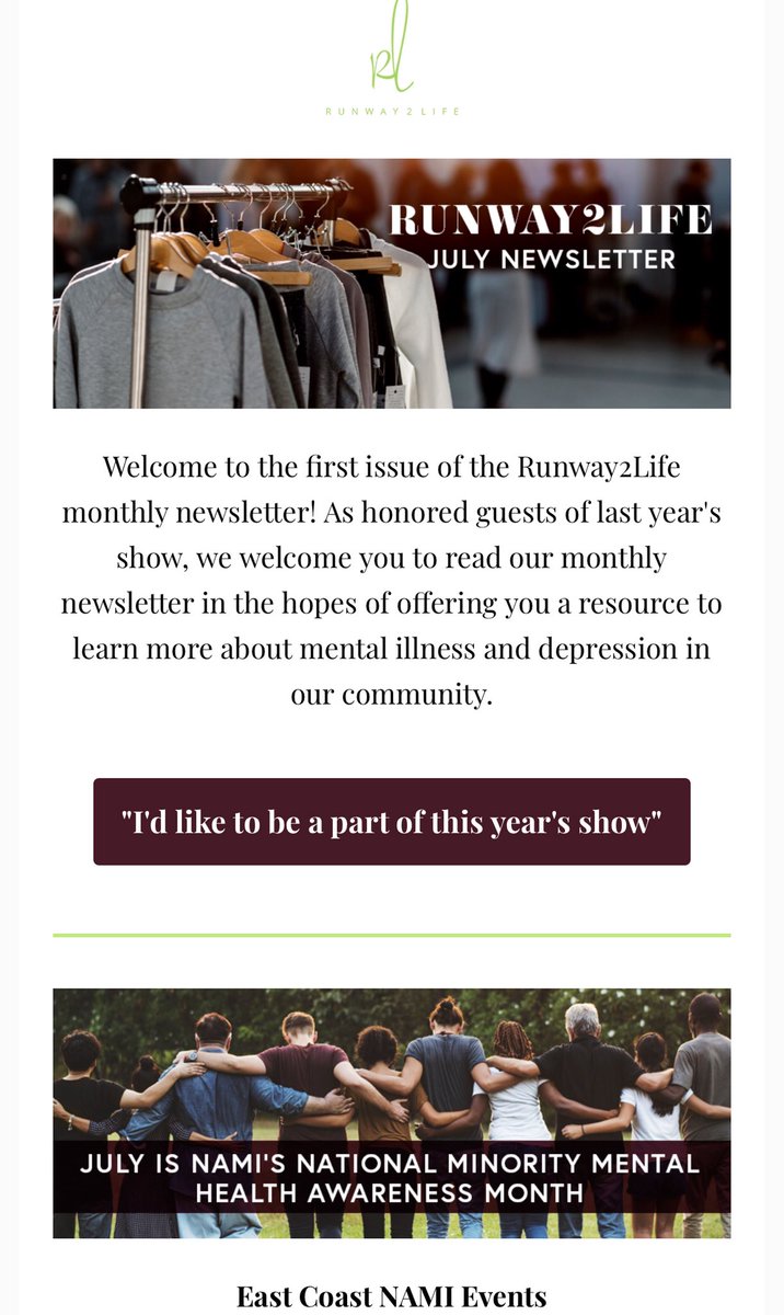 Runway2Life's tweet image. #Runway2life #newsletter #mentalhealth #SuicidePrevention #nonprofit #teaching #hairdressers #awareness #Nami @Redken5thAve #celebritieswithdepression