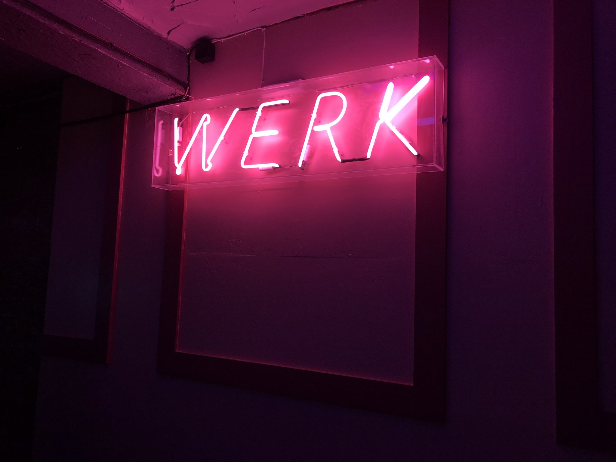 Werk cheap neon light