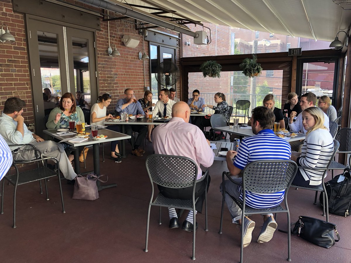 KTLenz's tweet photo. From #intern to #Partner it’s all hands on deck strategizing to recruit the best and brightest from @IUKelleyCareers Lucky Indy blessed us for a great environment to brainstorm! @BKDCareers https://t.co/sBZAykwGJK