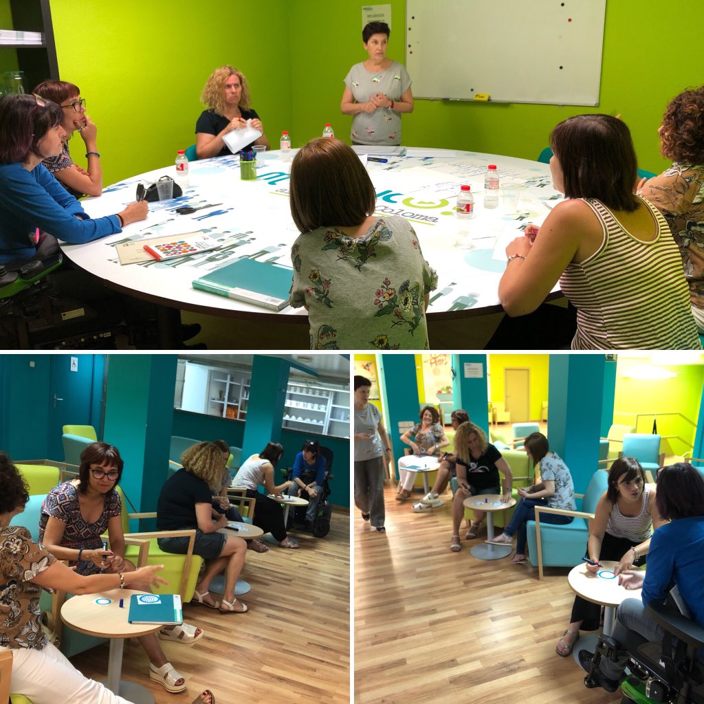 Delfindeazul's tweet photo. Avui la Comissió d’Autisme de la taula de Discapacitat de #SantaColoma hem tingut sessió “Thinking Lab” al @PompeuLab #GranFeina #GranProjecte #TreballemPlegadesPerLaIgualtatPlena #AccessibilitatUniversal @nuriaparlon https://t.co/KYbX68BY7s