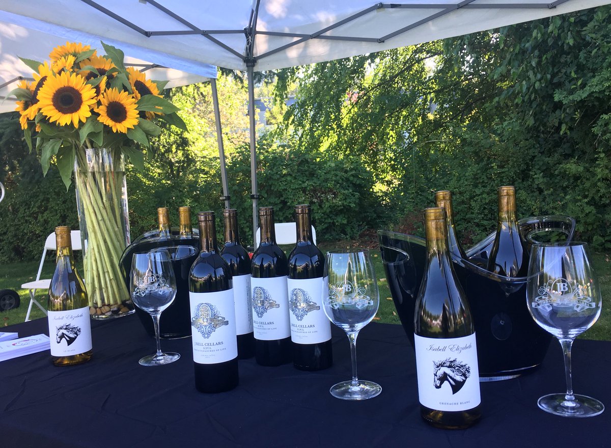 jbellcellars's tweet photo. Summer sun and wine and live music oh yeah! Come by our table @CelebrateWdvl tonight until 8pm to taste and visit with us. Happy summer all! 
.
#washingtonwine #jbellcellars #woodinvillewine #celebratewoodinville @Wa_State_Wine @WineWoodinville #seattlesummer #itsgorgeousout https://t.co/QD2oHmxtz8