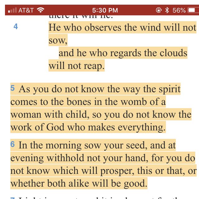 ChristineCaine's tweet photo. I love these verses from Ecclesiastes. We’ve built this ministry on the principle of consistency. There’s so much I don’t understand, but I don’t have to. My part is to continue to sow seed day and night. Couldn’t tell you why God prospers some things I do and not others. https://t.co/n60IZ5I80j