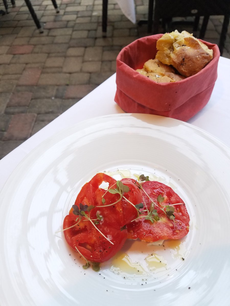 TabletopMediaGp's tweet photo. Loving these fresh tomatoes and gnocchi from @Chef_aRose at the @SienaHotel's @Il_Palio. The perfect summer evening meal! #visitchapelhill https://t.co/CrzrJP7HjA