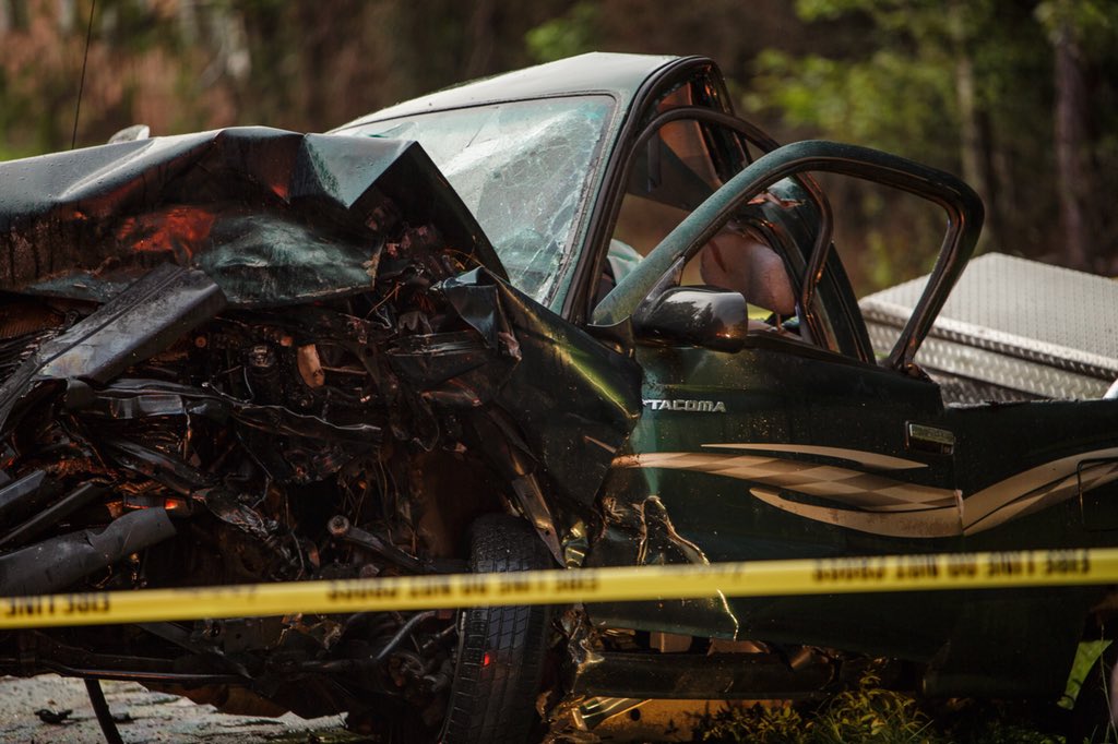 BREAKING: three transported, including one minor, after head on collision off Cooper Store Rd in Berkeley Co. Single occupant pickup entrapped, had to be removed by responders. All transported to Trident Medical. Rd closed. #CHSnews #chstrfc