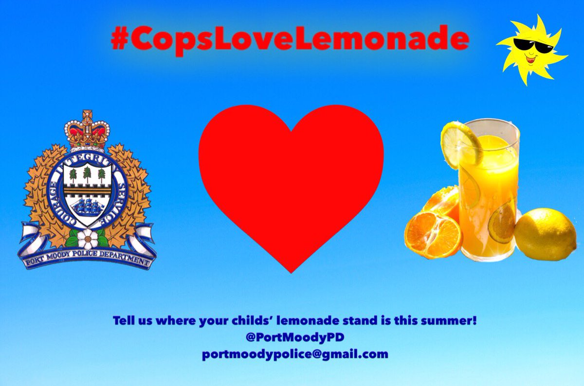 RT <a href="/PortMoodyPD/">Port Moody Police</a>: Shhh, wanna know a secret? 
👮‍♂️❤️🍋

The secret is out <a href="/ChiefFleugel/">David Fleugel</a> <a href="/CstRobD/">Det Rob DeGoey</a> #CopsLoveLemonade