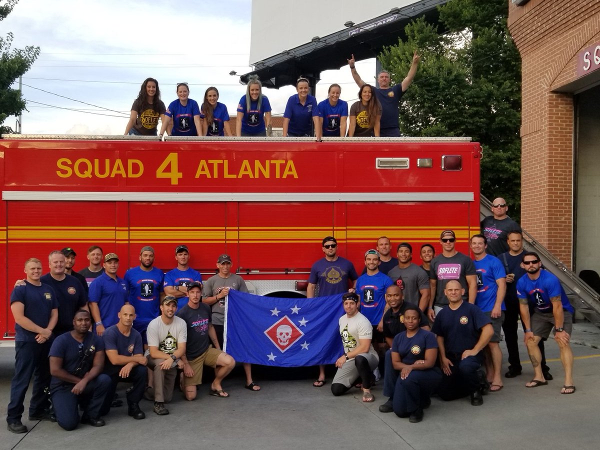 GREAT dinner hosted by Capt. Chip Newell &amp; the men &amp; women of the Atlanta Fire Rescue Dept. SQUAD 4 &amp; ENGINE 6 for the <a href="/RuckingRaiders/">Rucking Raiders</a> rucking through ATL on their way to Camp Lejuene, NC in honor of their fallen Brothers. It was an honor that I was invited...SEMPER FI
