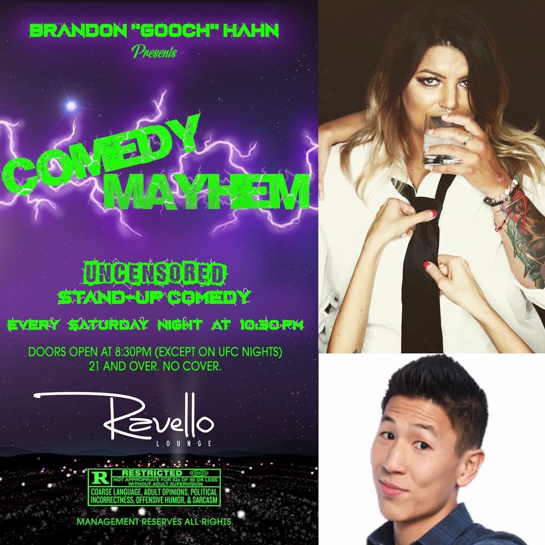 MayhemComedy's tweet photo. You don’t want to miss @MayhemComedy this Saturday! Our Headliner is The Hilarious  @jozalynsharp featuring @jasoncheny 2018 #WSOC winner, @yourbuddygooch from @KOMPRadio and special guests. 10:30 at #RavelloLounge @MResort Bring your friends, have some drinks, and laugh with us! https://t.co/AxhxK3tU3Y