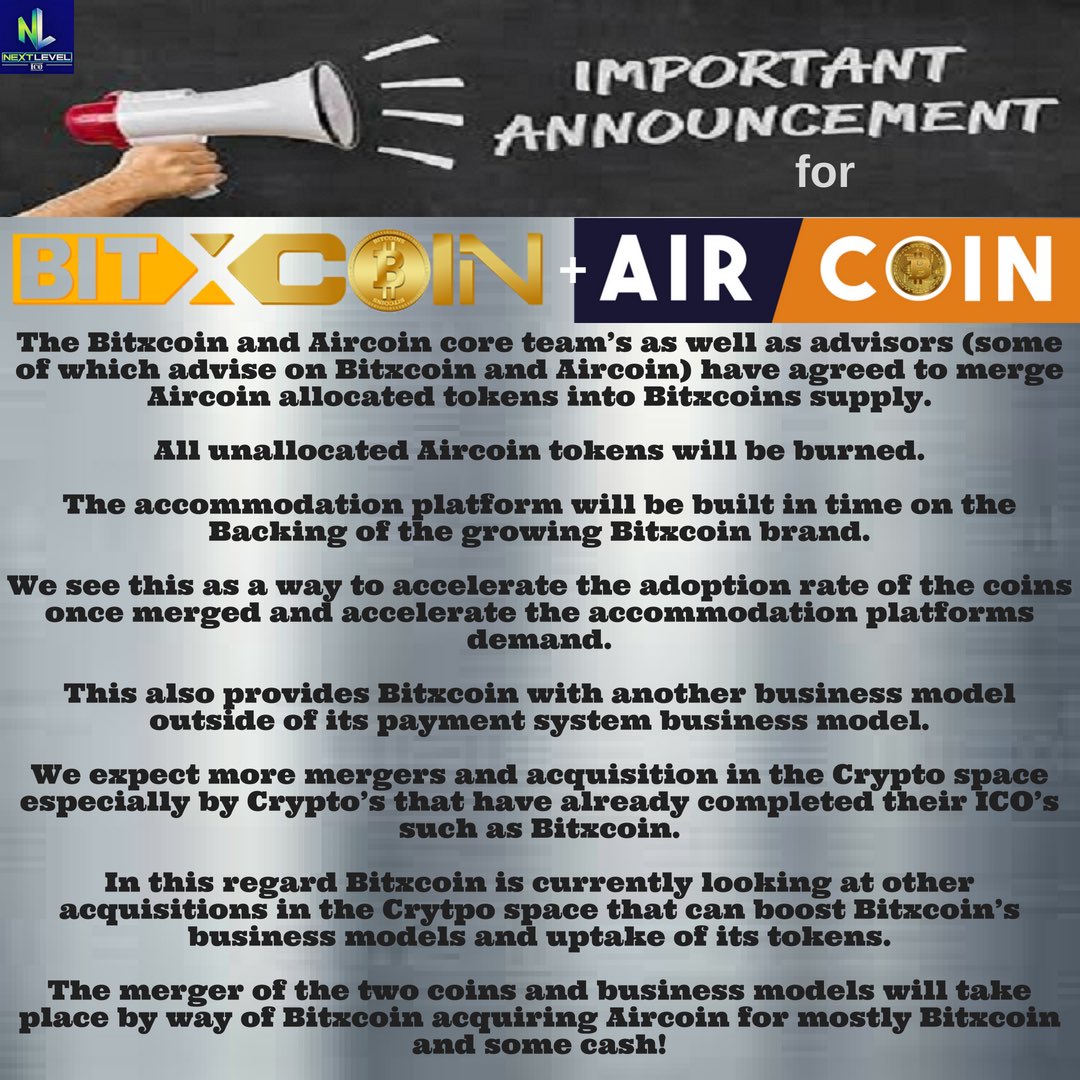 NextLevelICO's tweet photo. For more info on these coins visit https://t.co/RbDEJbJER3 #bitxcoin #aircoin #CryptocurrencyNews #cryptocurrencies #bitcoinnews #CryptoNews #cryptotwitter #Steemit #altcoinnews #iconews #Crypto #blockchaintechnology #ETHEREUM #cryptoinvesting #cryptolife #ICOs #cryptoinvestor https://t.co/nJXI9QRjk6