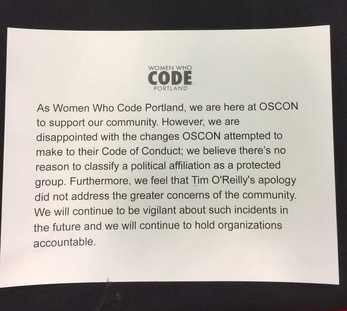 binford2k's tweet image. Bravo 👏 #oscon2018 @_sagesharp_