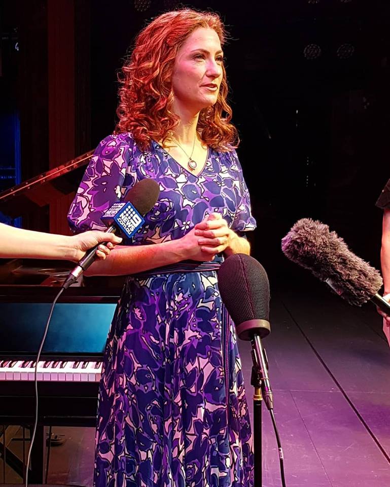 thefamereport's tweet photo. Esther Hannaford (Carole King) 

Beautiful: The Carole King Musical - Brisbane Media Call

Get your tickets at https://t.co/3pejmB2yR5

Photography by Ellen Goddard - The Fame Reporter

#BeautifulInOz #musicals #caroleking #beautifulau @QPAC @michaelcassel @EstherHannaford https://t.co/QkcDPpYdOs