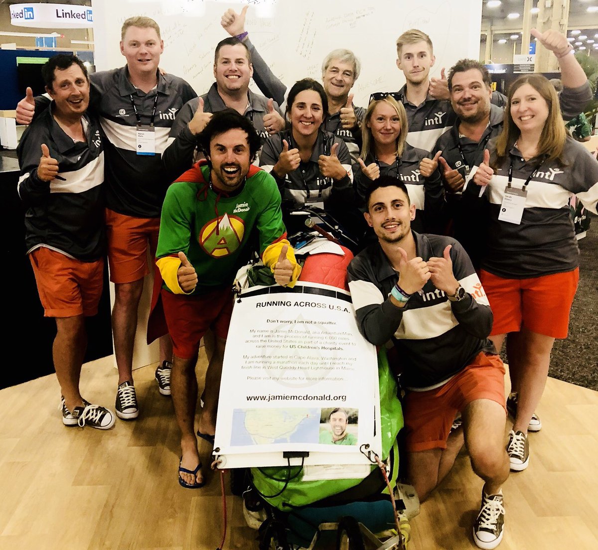 MrJamieMcDonald's tweet image. For every single RT this gets:

the amazing team at @intYLtd have said they’ll donate $1 to help sick kids. 

That’s who I’m raising money for with my solo 6,000 mile US run!

So, come on, let’s bankrupt them - &amp;amp; get retweeting 😂 (sorry Inty &amp;amp; thank you!). 

#SuperUSrun 🇺🇸🏃🏻