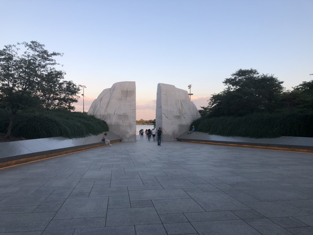 Keats_SCDSB's tweet photo. DC on foot walking tour! Martin Luther King Jr memorial! @EJuly2018 @TeamEduTravel #spiritofamerica #edutravel2018 https://t.co/skw8hQx8xv