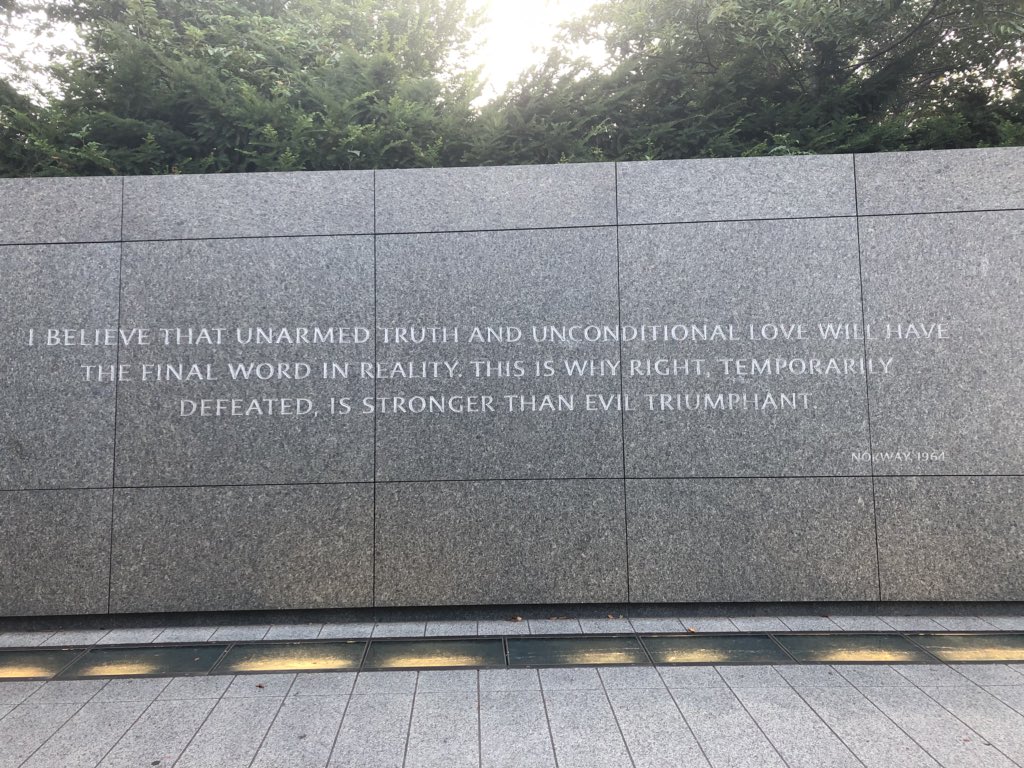 Keats_SCDSB's tweet photo. DC on foot walking tour! Martin Luther King Jr memorial! @EJuly2018 @TeamEduTravel #spiritofamerica #edutravel2018 https://t.co/N82WVfiSmG